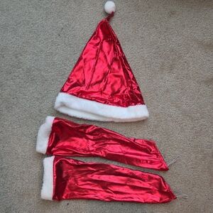 Sexy Festive Red Santa Costume for Women, Includes Silk Gloves And Hat!